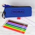 Pencil case and personalised pencils!